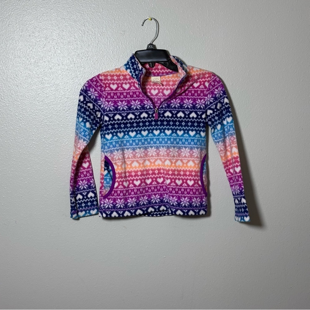 Faded glory Kids Girls Winter half‎ zip sweater size M(7-8)